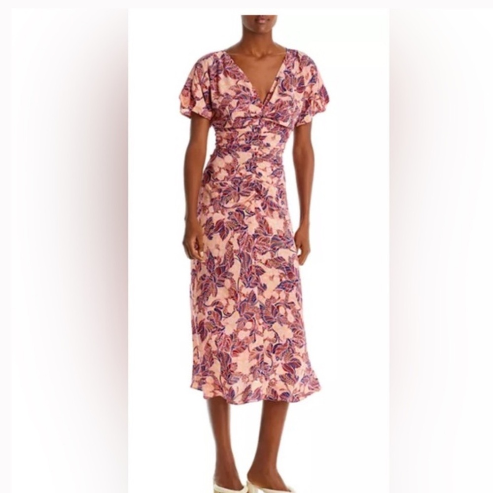 A.L.C. Midi Dress with short sleeves size 4. Perfect condition. Summer / resort.